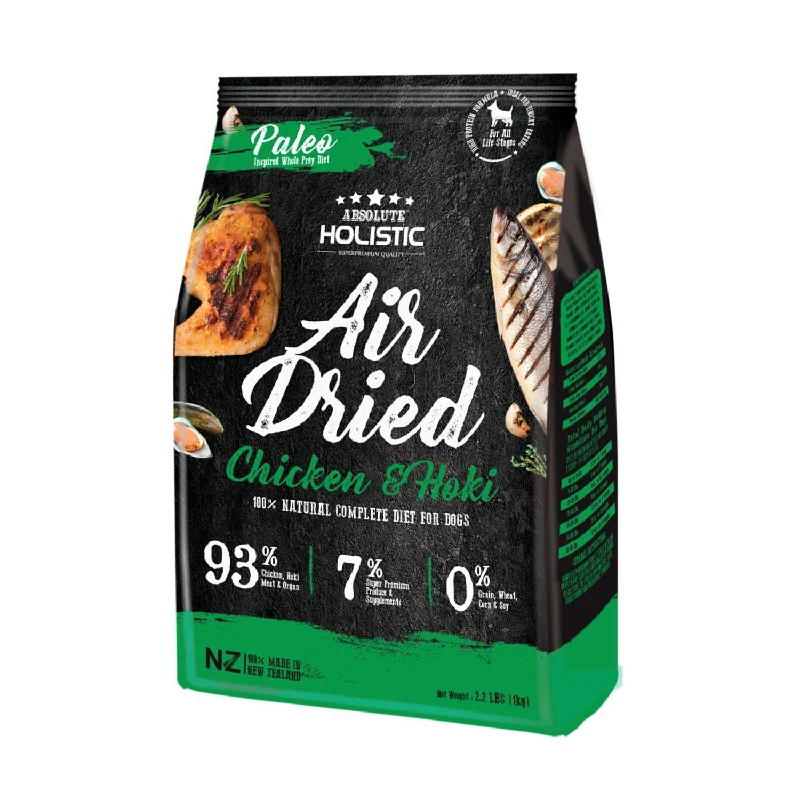 Absolute Holistic Air Dried Dog Food Chicken and Hoki 1kg