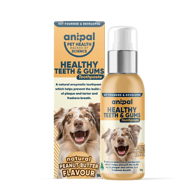 Anipal Dog Healthy Teeth & Gums Toothpaste Peanut Butter Flavour 50g