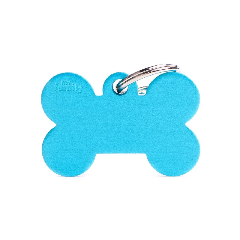 Basic Collection Big Bone Light Blue in Aluminum ID Tag