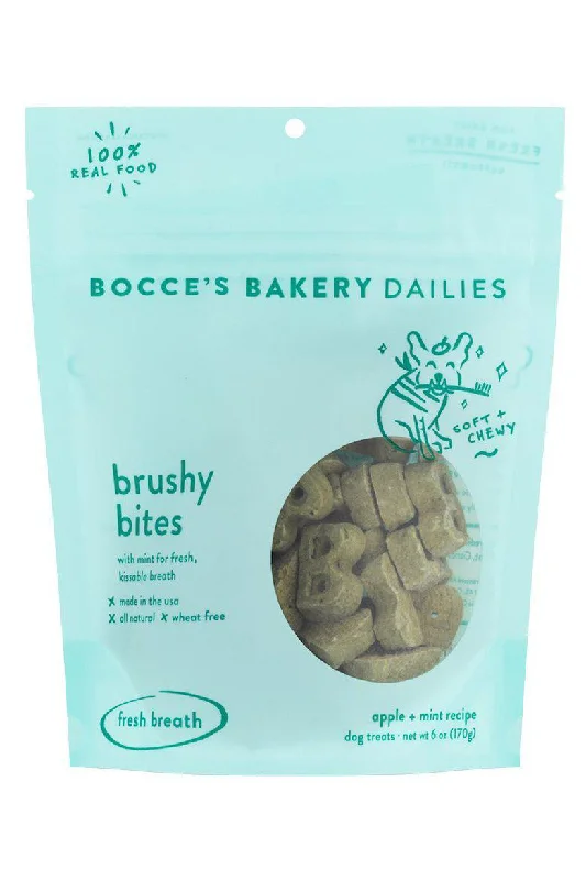 Bocce Dailies Brushy Bites Soft and Chewy Dog Treats