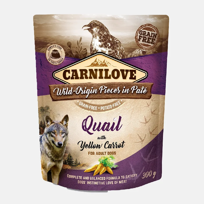 Carnilove Quail with Yellow Carrot Dog Food (12x300g)