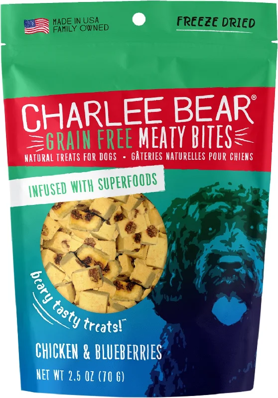 Charlee Bear GF Dog Treats - Meaty Bites (2.5oz)