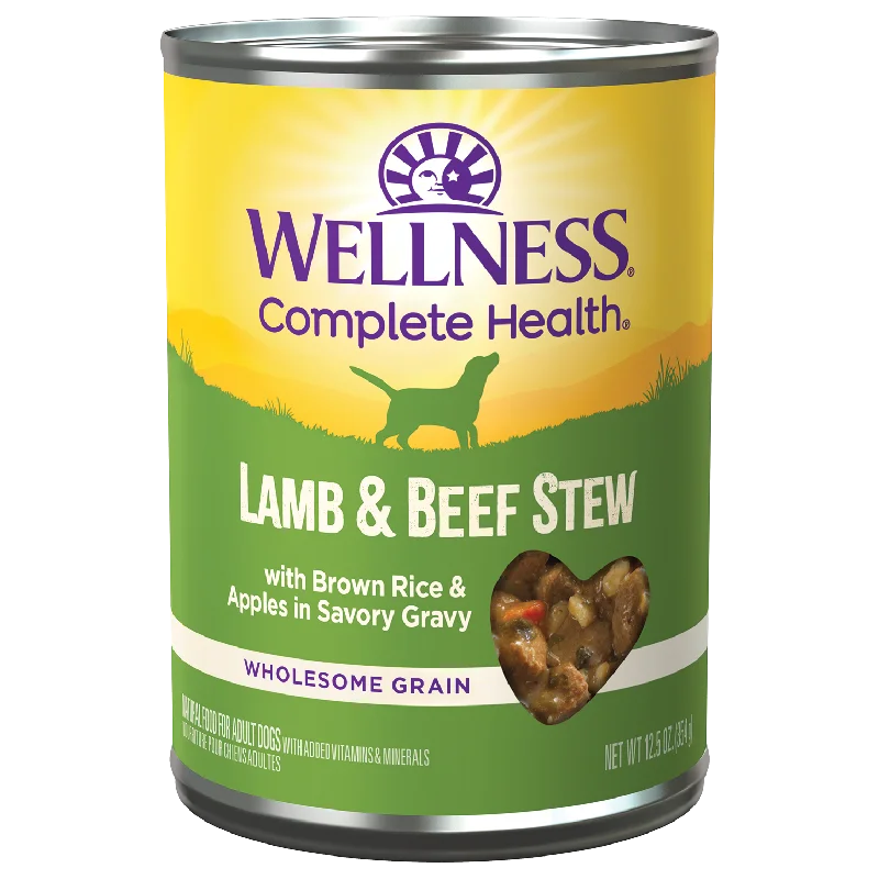 Wellness Lamb & Beef Stew With Brow Rice & Apples Wet Dog Food