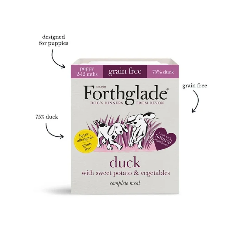 Forthglade Grain Free Duck Puppy Food (Case of 18)