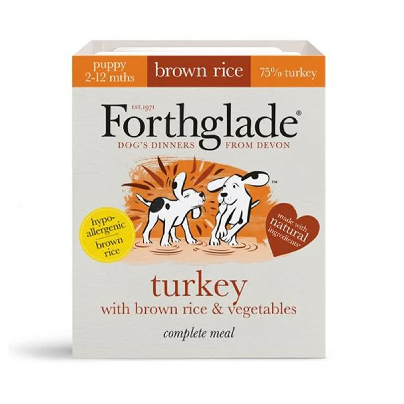 Forthglade Turkey & Brown Rice Puppy Food (Case of 18)