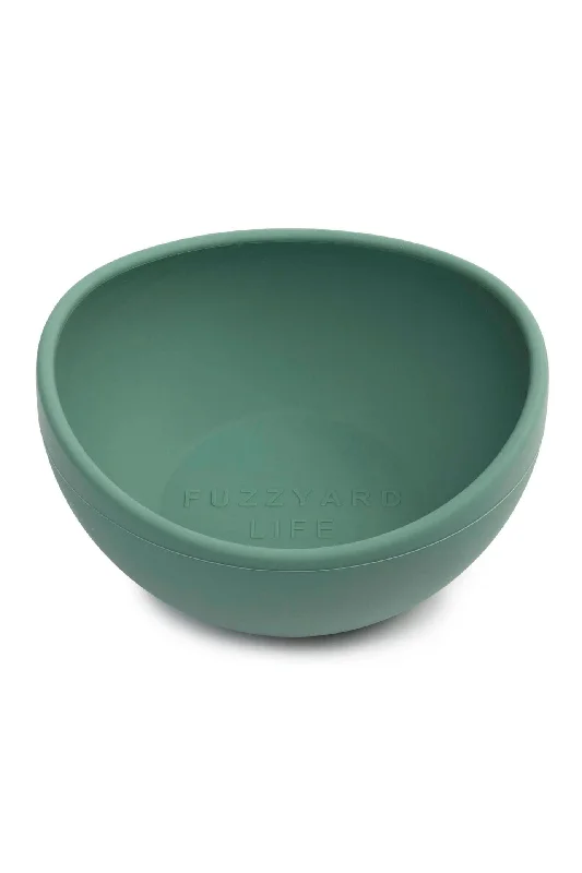 FuzzYard Life Silicone Myrtle Green Dog Bowl