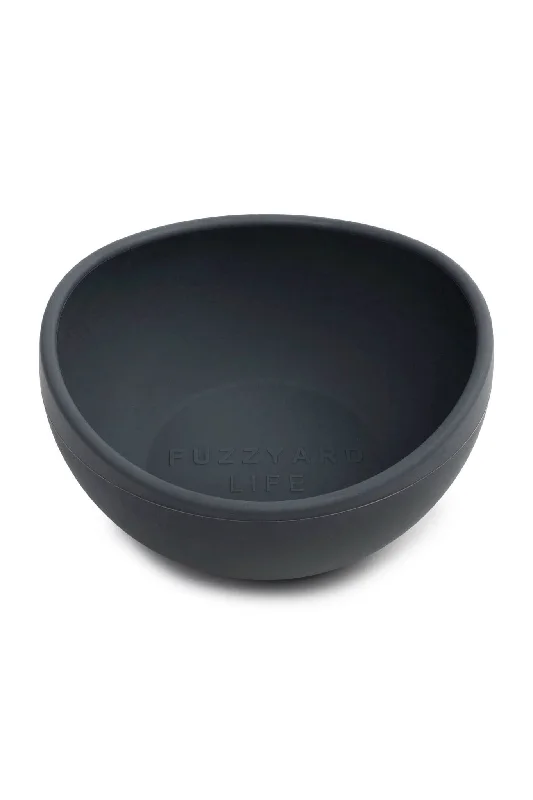 FuzzYard Life Silicone Slate Grey Dog Bowl