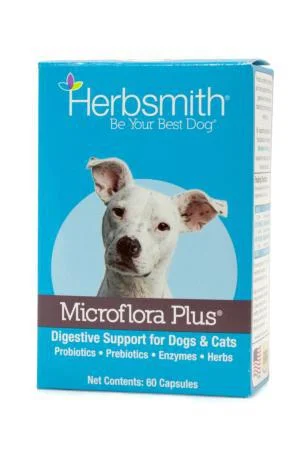 Herbsmith Microflora Plus Digestive Supplement for Dogs, 60 ct