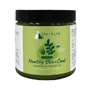 Pet Skin & Coat Supplement - Healthy Skin+Coat (Wheatgrass & Seaweed)