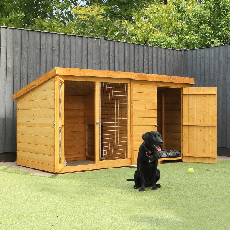 Mercia Berkshire Outdoor Dog Kennel & Run 8 x 4ft