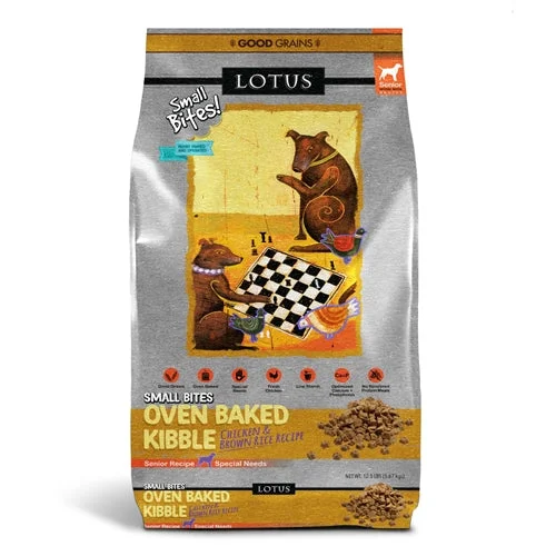 Lotus Small Bites Oven Baked Senior Recipe Dog Kibble