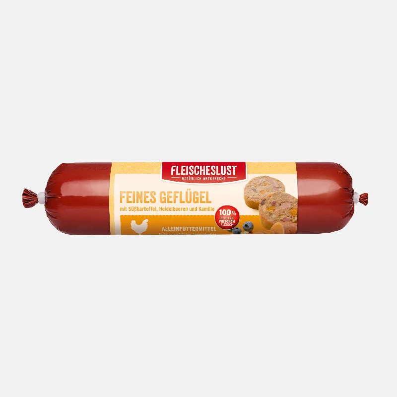 Fleischeslust Meatlove Fine Poultry with Sweet Potato & Chamomile Dog Food 400g