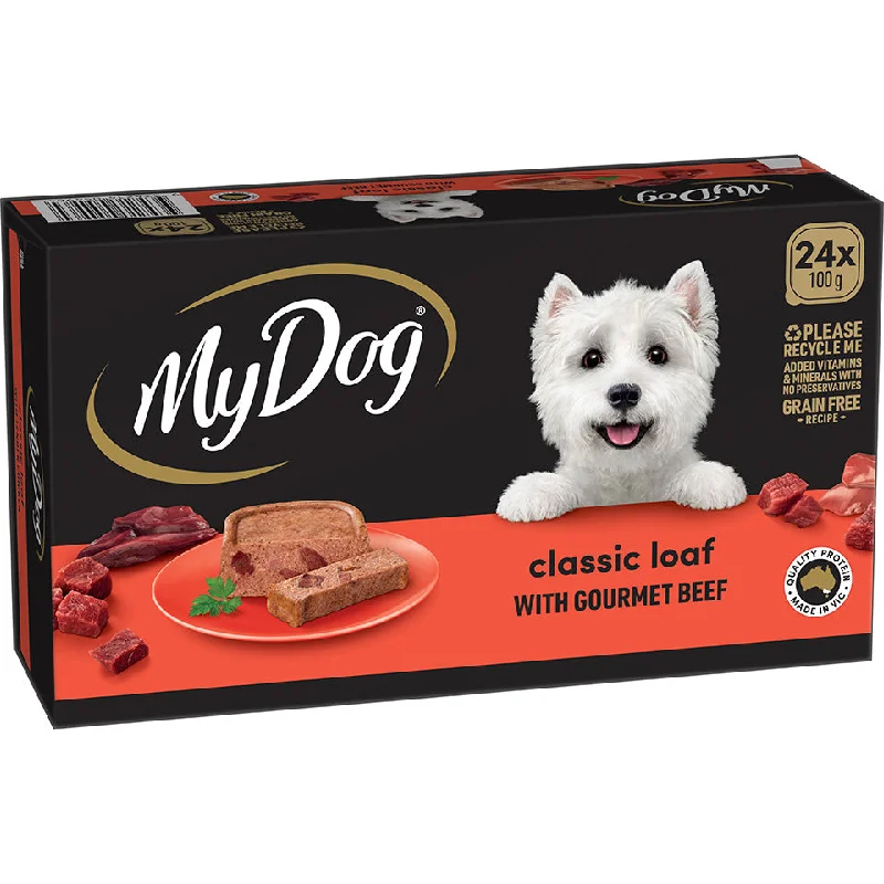 My Dog With Gourmet Beef Adult Wet Dog Food Trays 100g x 24