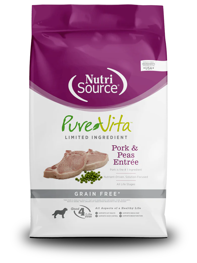 NutriSource® PureVita™ Limited Ingredient Pork & Peas Entrée Dog Food