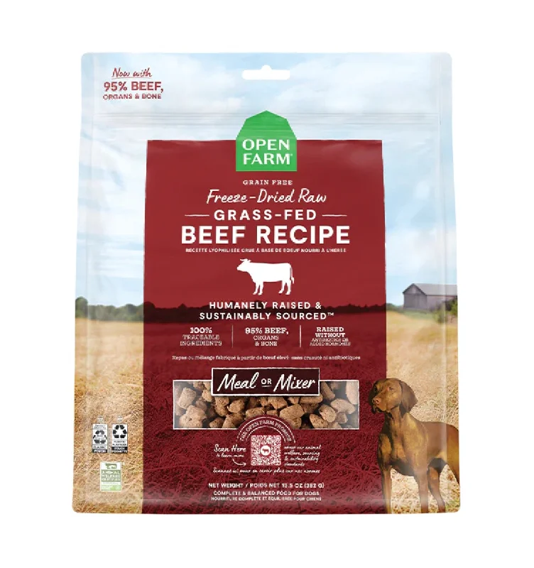 Open Farm Beef Grass-Fed Freeze Dried Raw Dog Food