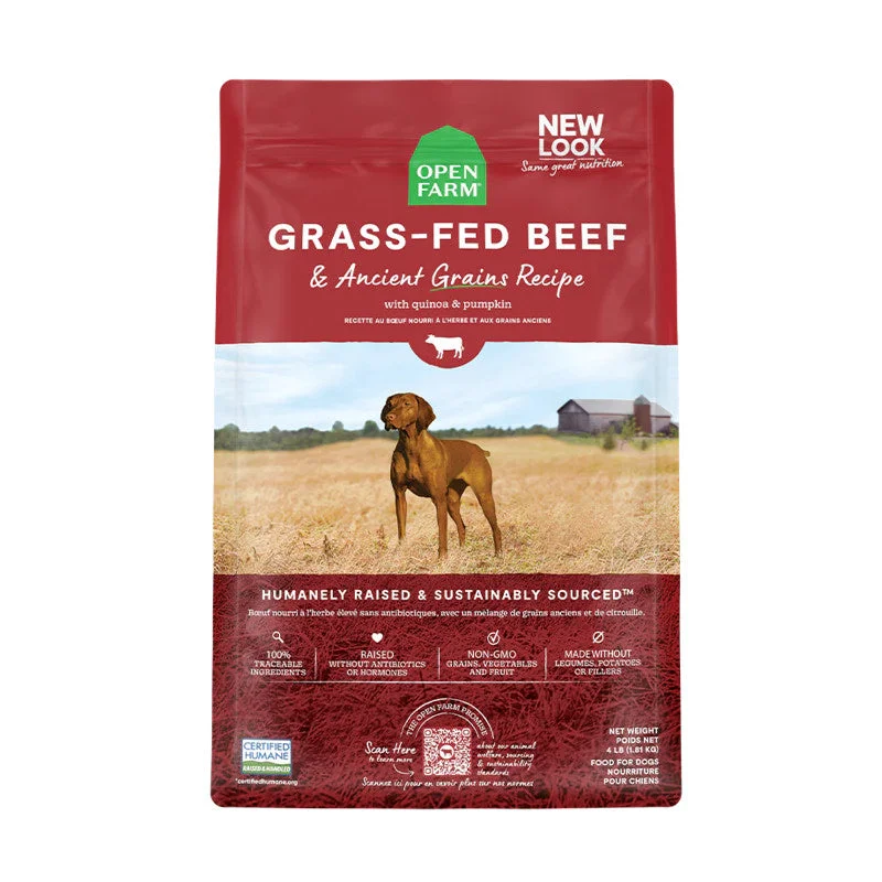 Open Farm Grass-Fed Beef & Ancient Grains Dry Dog Food