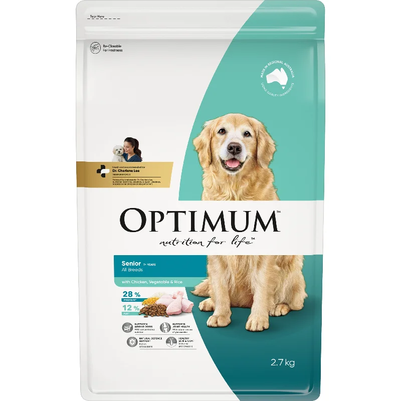 Optimum Dog Adult 7+yrs Chicken Rice & Veg 2.7kg