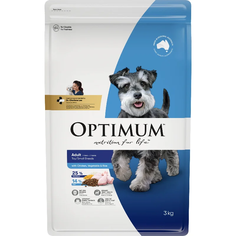 Optimum Dog Adult Dry Food Chicken Veg & Rice Small Breed 3kg