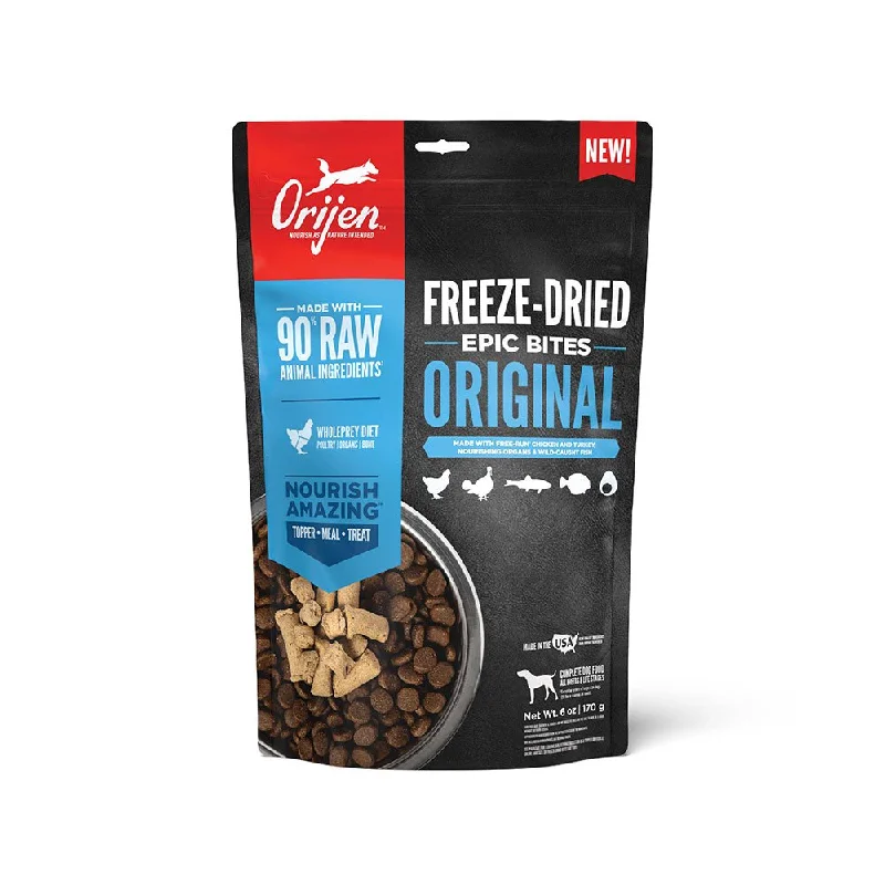 Orijen Freeze-Dried Epic Bites Dog Treats Original 6oz Bag