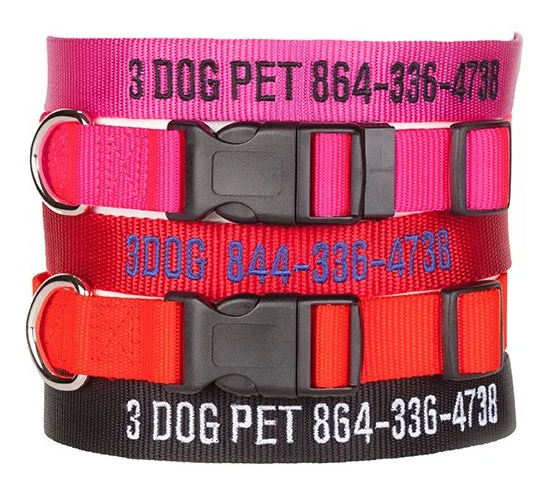 Personalized Adjustable Collar Medium 3/4" wide 14"-20"