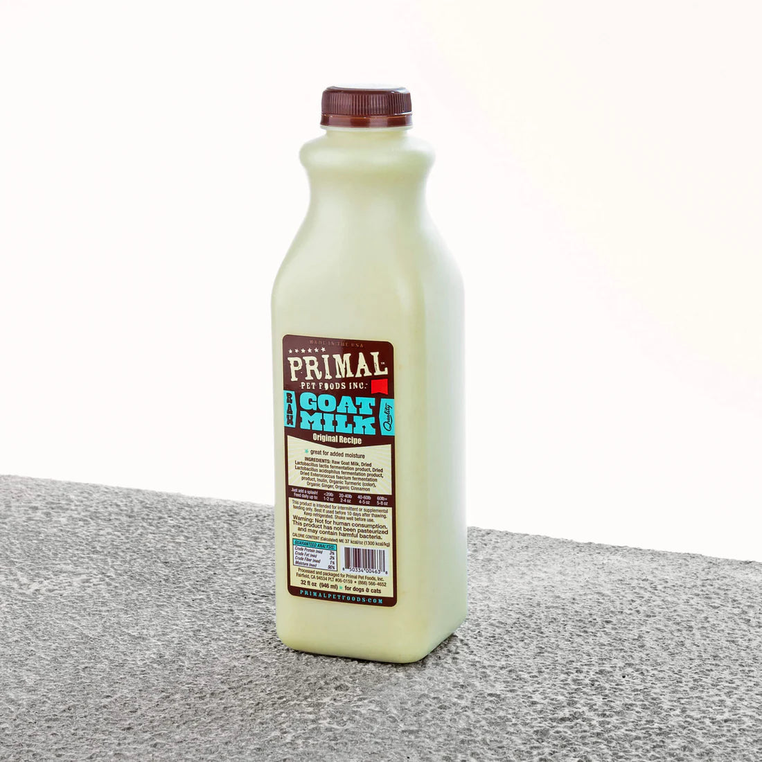 Primal Raw Goat's Milk - Plain, Cranberry, or Pumpkin - 16 oz, 32 oz and 64 oz options