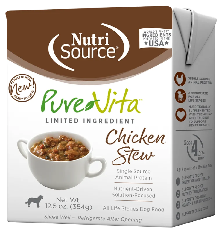 PureVita Grain Inclusive Chicken Stew Wet Dog Food