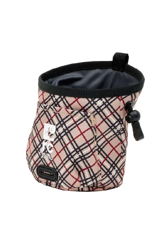 RC Pets Essential Tan Tartan Dog Treat Bag