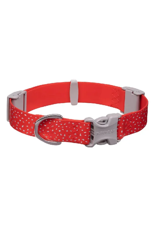 Ruffwear Confluence Red Sumac Waterproof Dog Collar