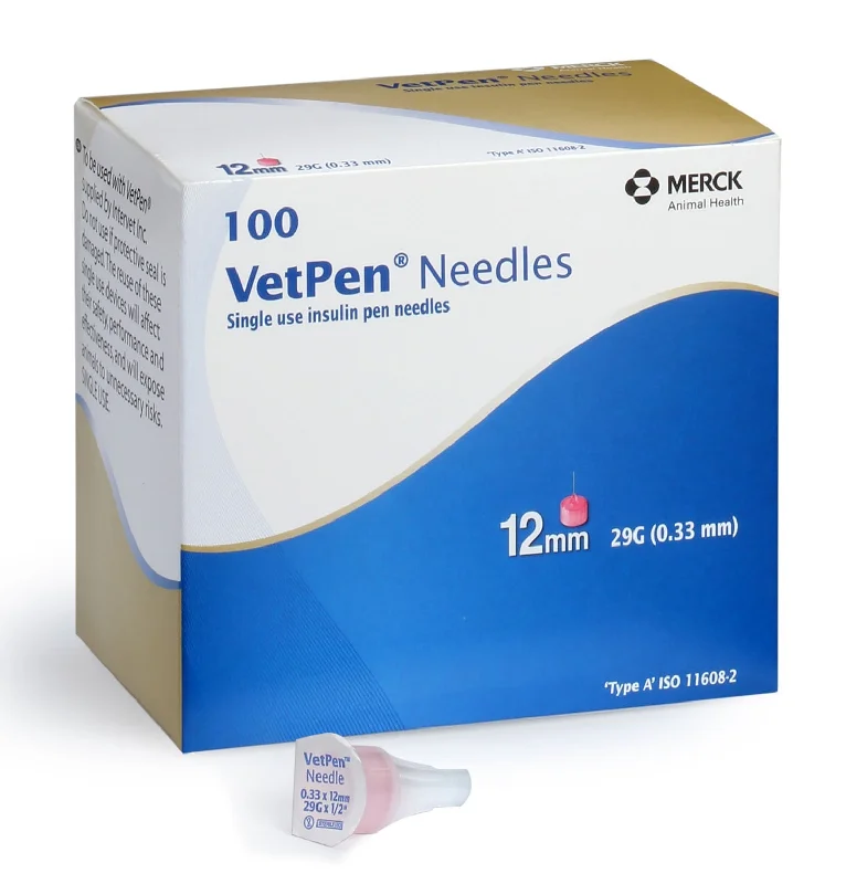 Rx Vetsulin VetPen Needle, 12 mm, 100 ct