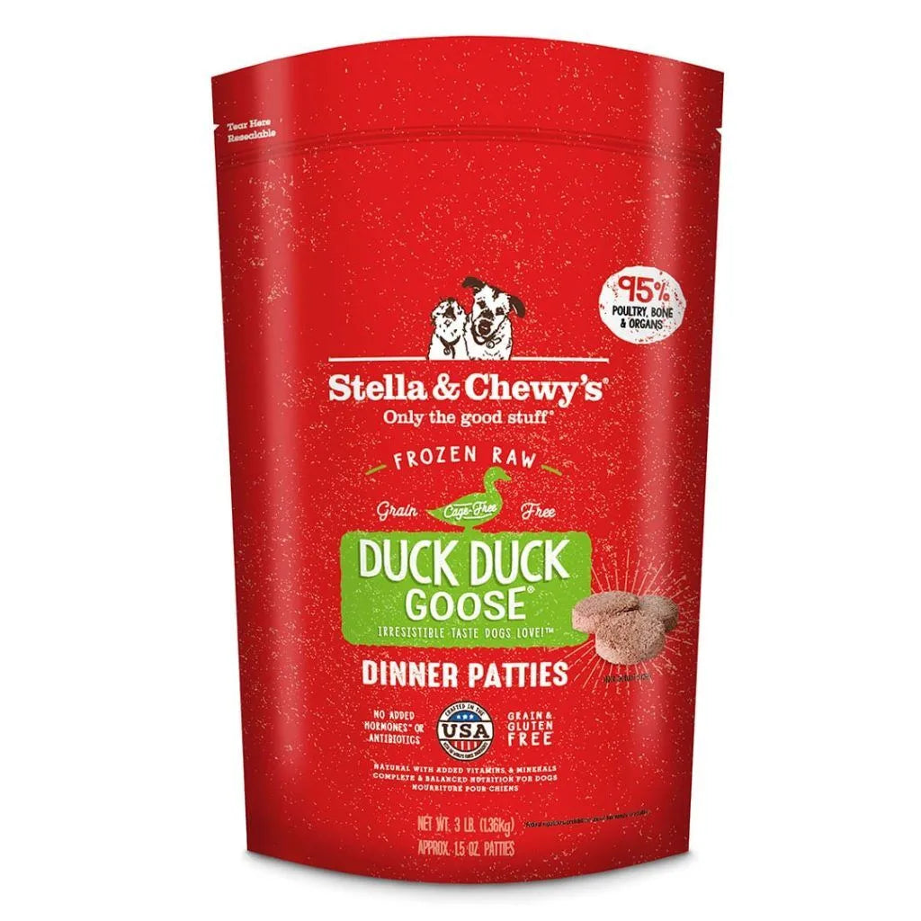 Stella & Chewy's Duck Duck Goose Frozen Raw Dinner Patties