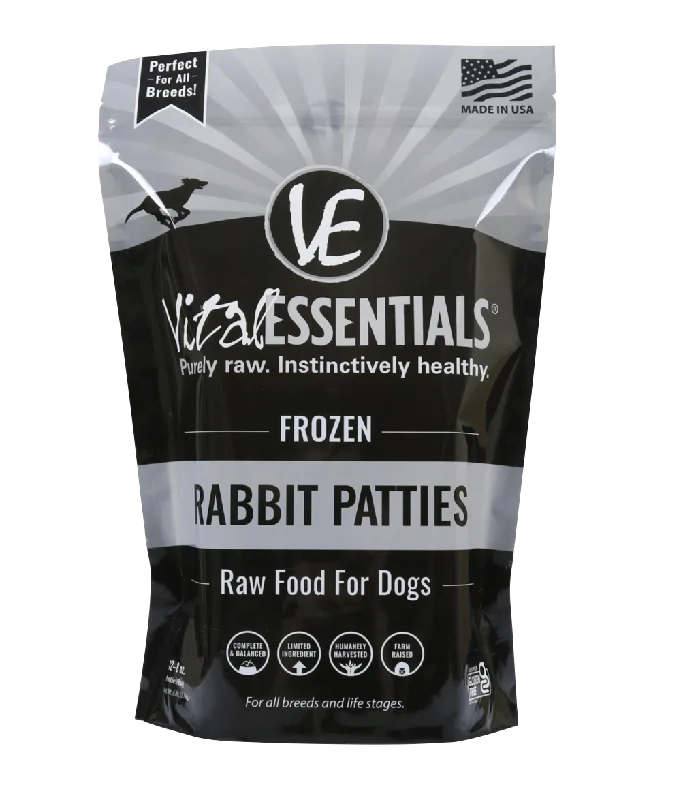 Vital Essentials Raw Frozen Rabbit for Dogs 6lbs