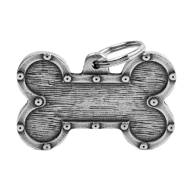 XL Bone Bronx Futuristic ID Tag