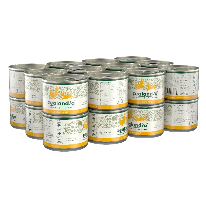 Zealandia Chicken Pate Adult Dog Wet Food 170g x24