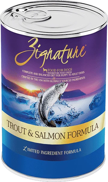 Zignature Limited Ingredient Trout and Salmon Formula Wet Dog Food