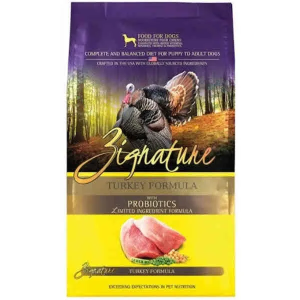 Zignature Turkey Limited Ingredient Formula With Probiotics Dry Dog Food, 4-lb