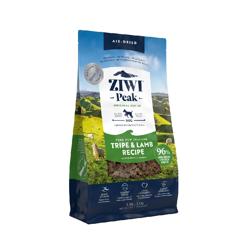 ZIWI Peak Air Dried Tripe and Lamb Recipe Dog Food 2.5kg