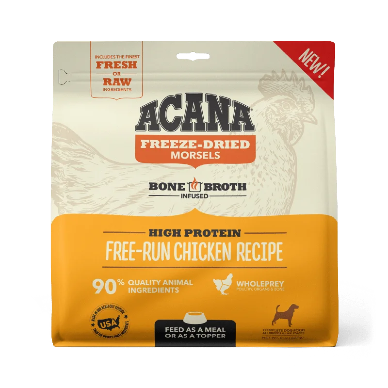 Acana Freeze-Dried Food Free-Run Chicken Recipe Morsels for Dogs