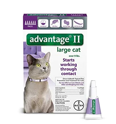 Advantage II Large Cat 4 Pack - Purple