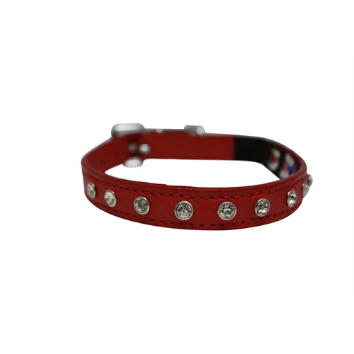 Athens Cat Collar with Rhinestones - Valentine Red