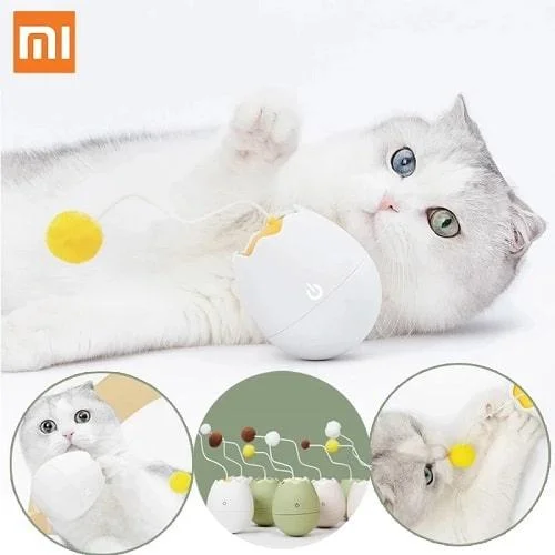 Automatic Cat Teaser - Eggshell Electric Toy