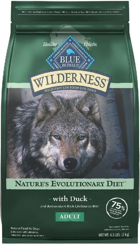 Blue Buffalo Wilderness Wholesome Grains Duck Recipe Adult Dry Dog Food