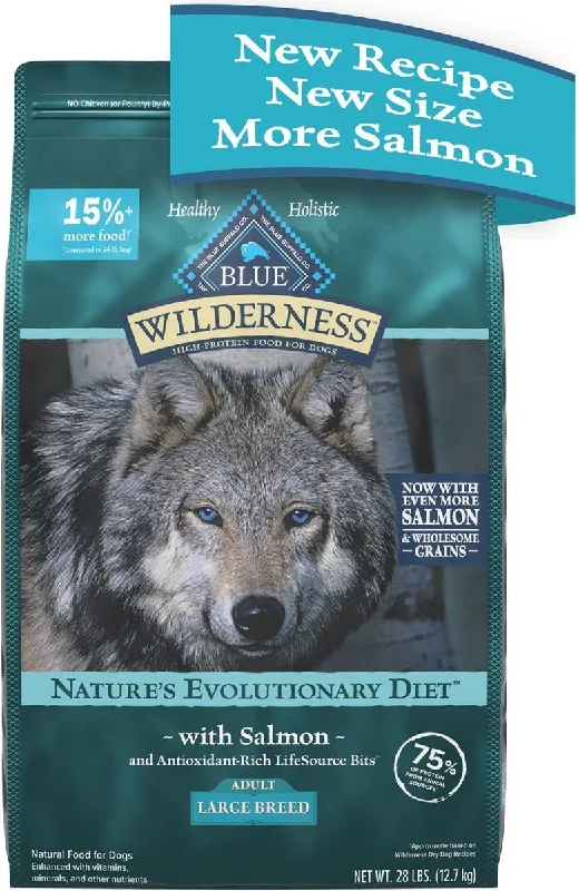 Blue Buffalo Wilderness Wholesome Grains Large Breed Salmon Recipe Adult Dry Dog Food