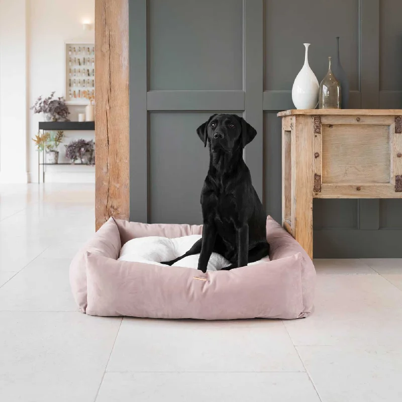 Box Bed In Blossom Velvet by Lords & Labradors