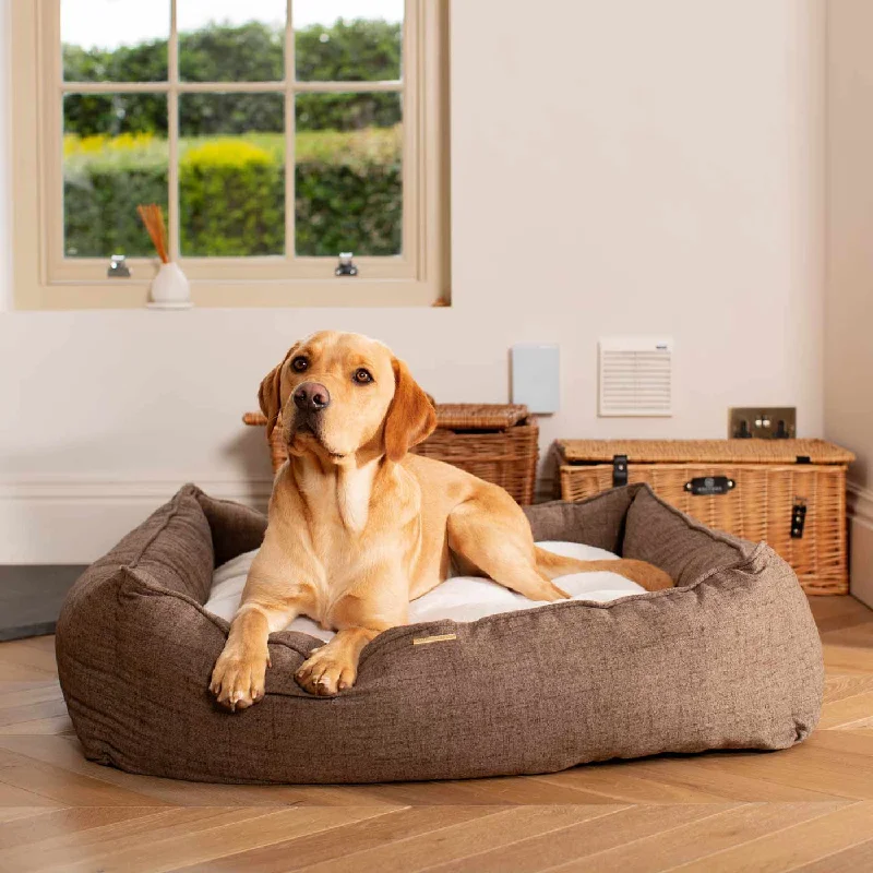 Box Bed In Inchmurrin Umber by Lords & Labradors