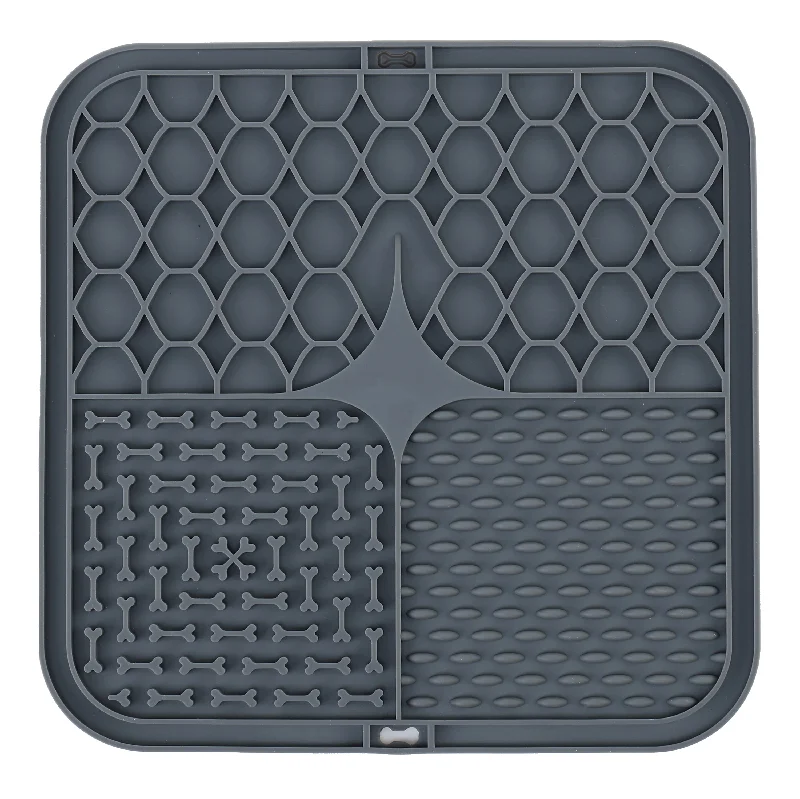 CALMING LICK MAT - DARK GREY