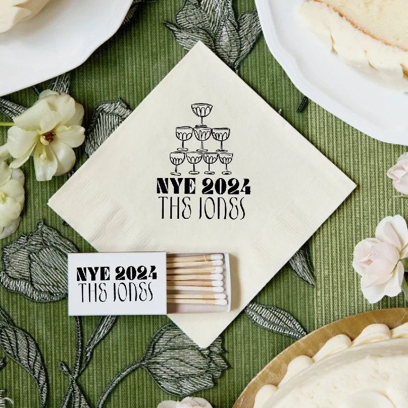 New Year's Eve Wedding Matchboxes