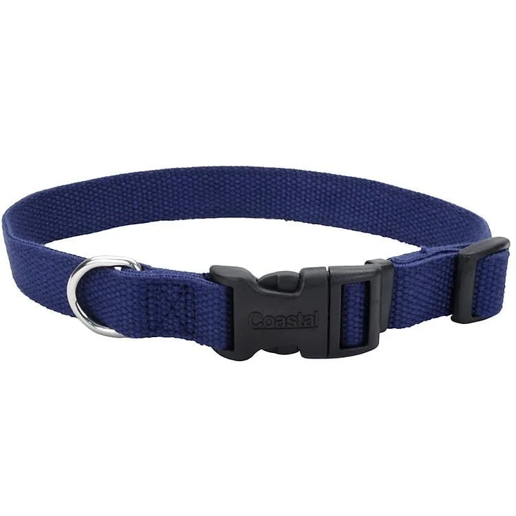 Coastal Pet Products New Earth Soy Adjustable Dog Collar in Indigo