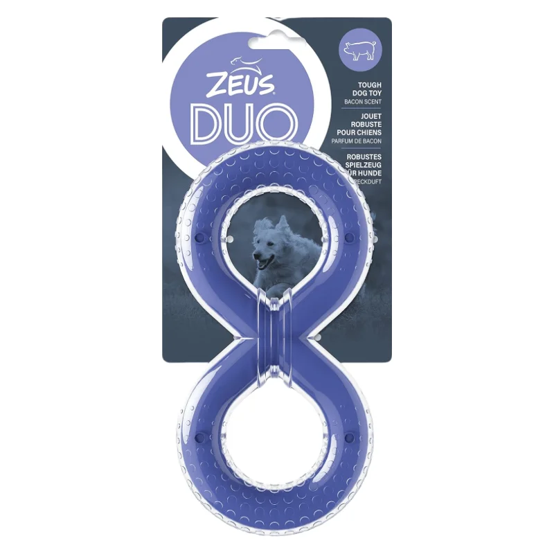 Dog Chewing Toy - DUO - Figure 8 Tug - Bacon Scent