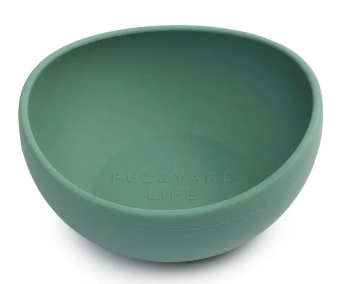 FuzzYard Life Silicone Dog Bowl in Myrtle Green