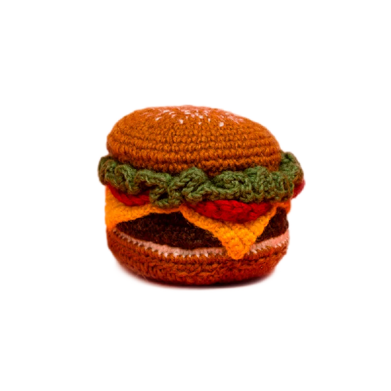 Hamburger Dog Toy